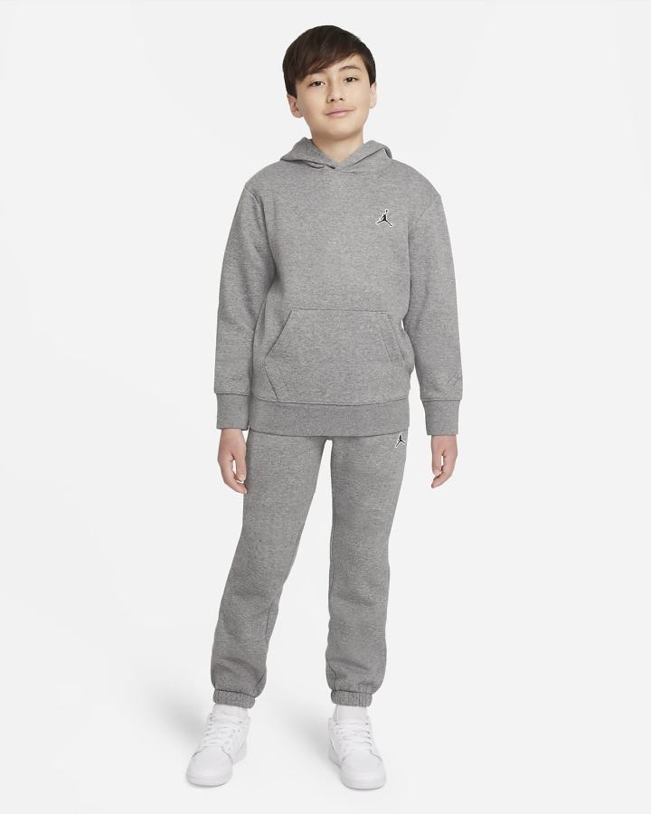 Nike Jordan Kids Za Dječake Majica S Kapuljačom Tamno Sive | HR-60394OZSV