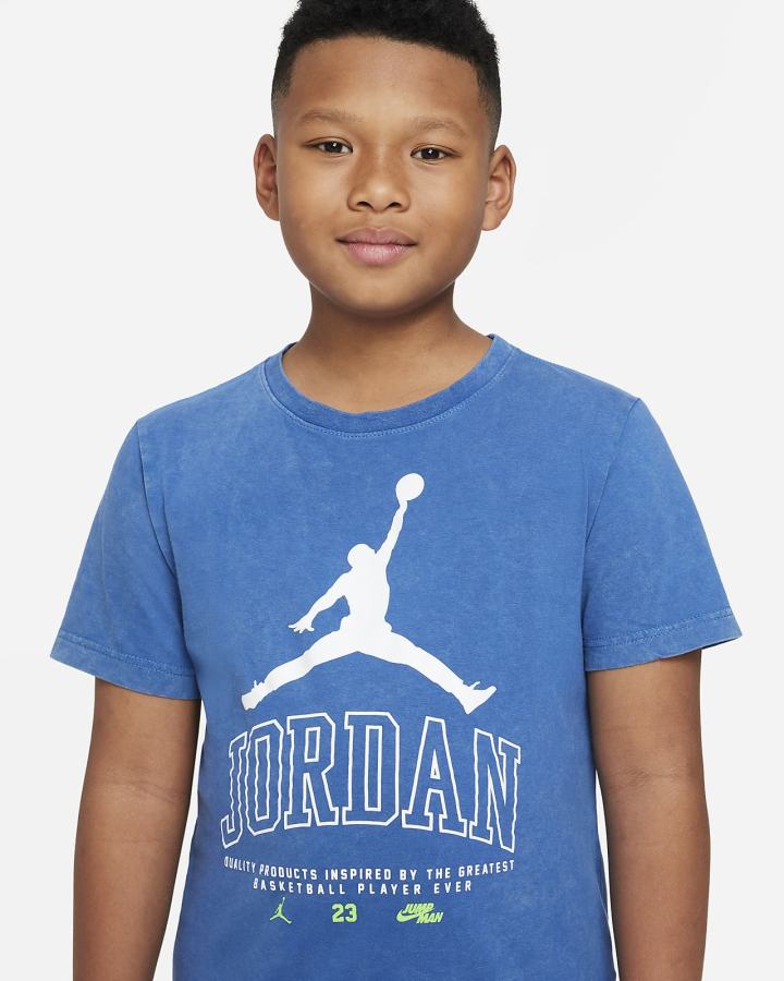 Nike Jordan Kids Za Dječake Majice Tamno Plave | HR-83012VNTK