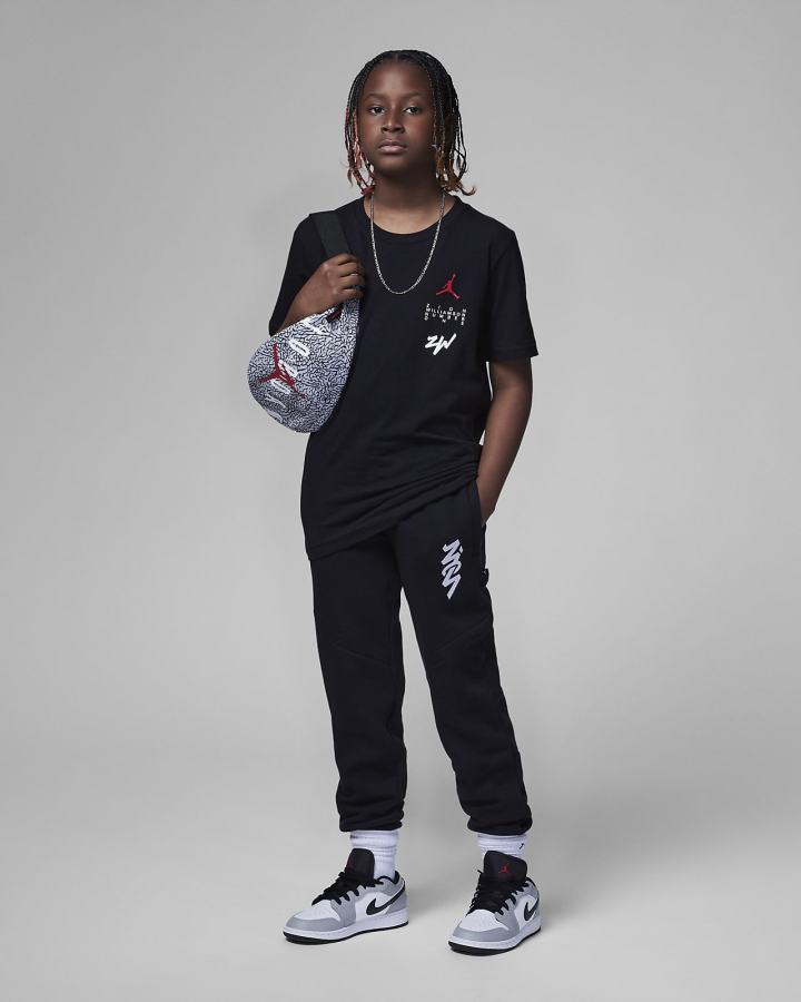 Nike Jordan Kids Zion 2 Za Dječake Majice Crne | HR-35619HANQ