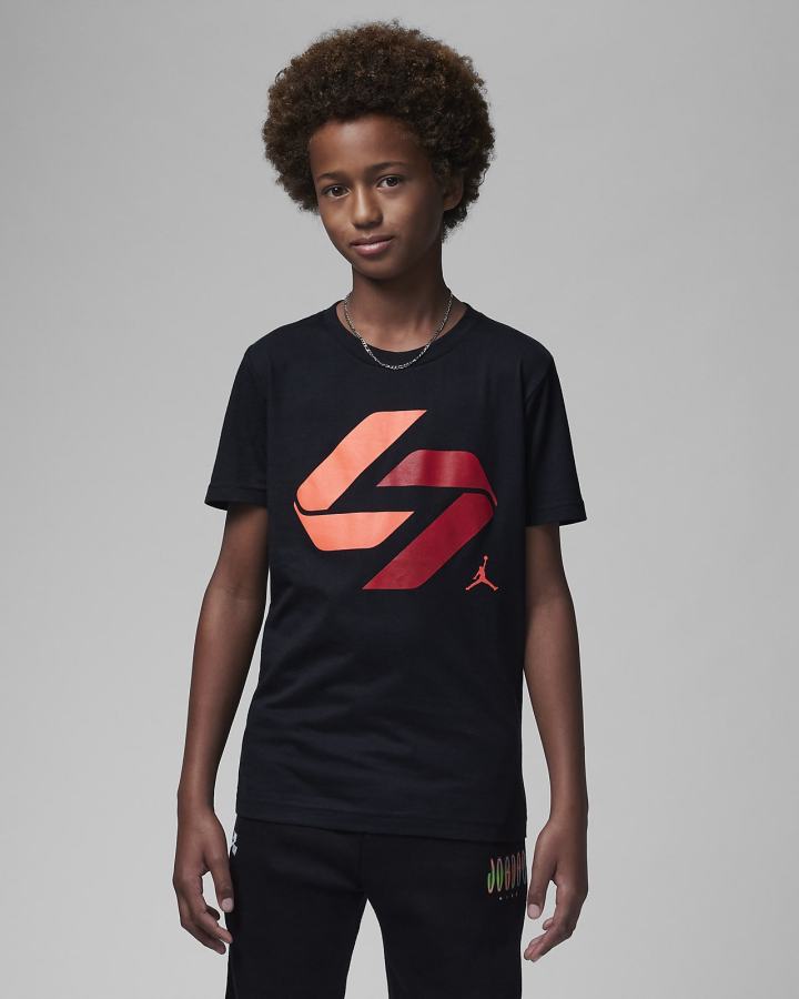 Nike Jordan Luka Nitro Tee Kids Za Dječake Majice Crne | HR-19528QNDV