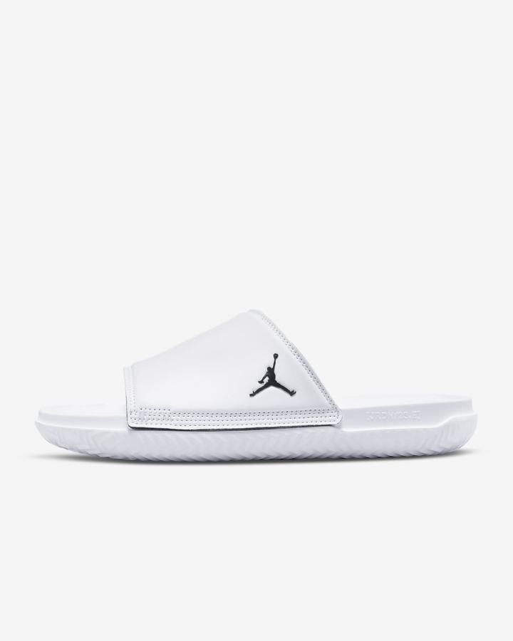 Nike Jordan Play Muške Slajdovi Bijele Crne | HR-02649UMKQ