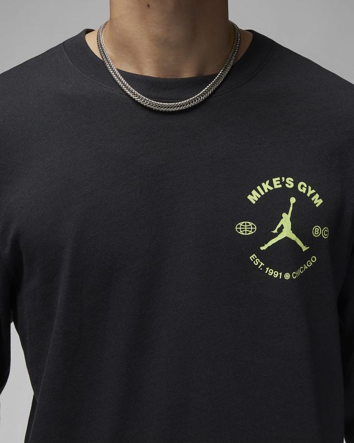 Nike Jordan Sport Breakfast Club Long-Sleeve Muške Majice Crne | HR-71468BOIN