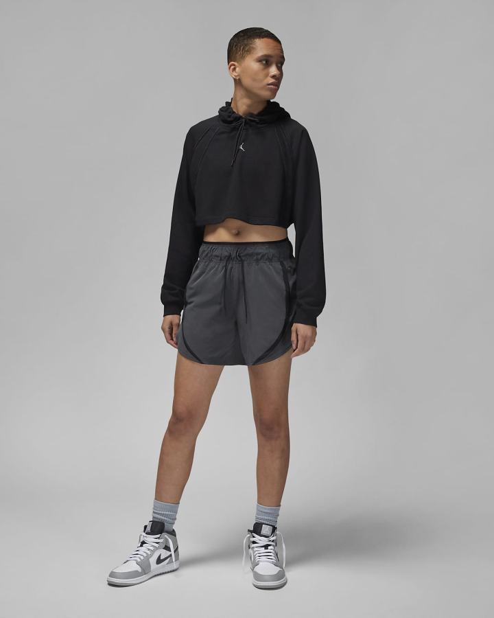 Nike Jordan Sport Cropped Ženske Pulover Crne | HR-49276XWKZ