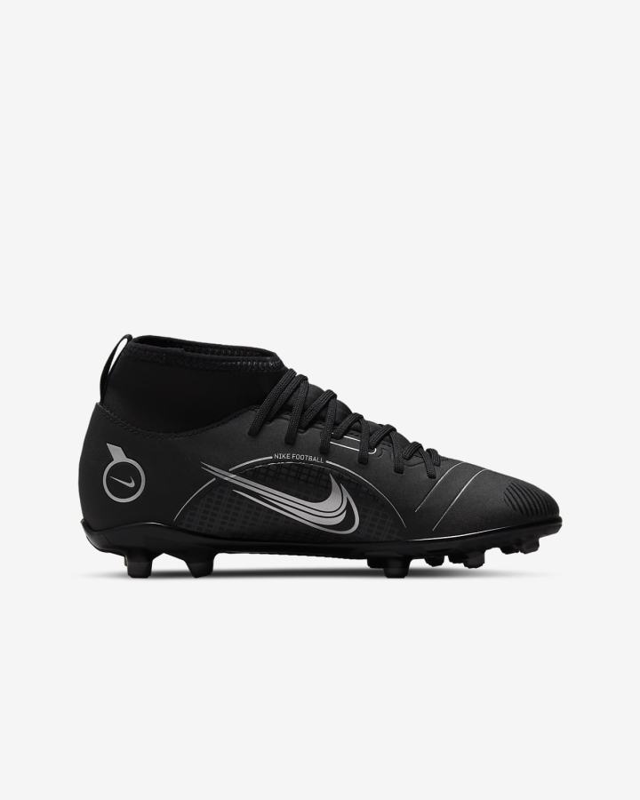 Nike Jr. Mercurial Superfly 8 Club MG Kids Multi-Ground Za Djevojčice Nogometne Kocke Crne Sive Metalne Srebrne | HR-02973SXNF