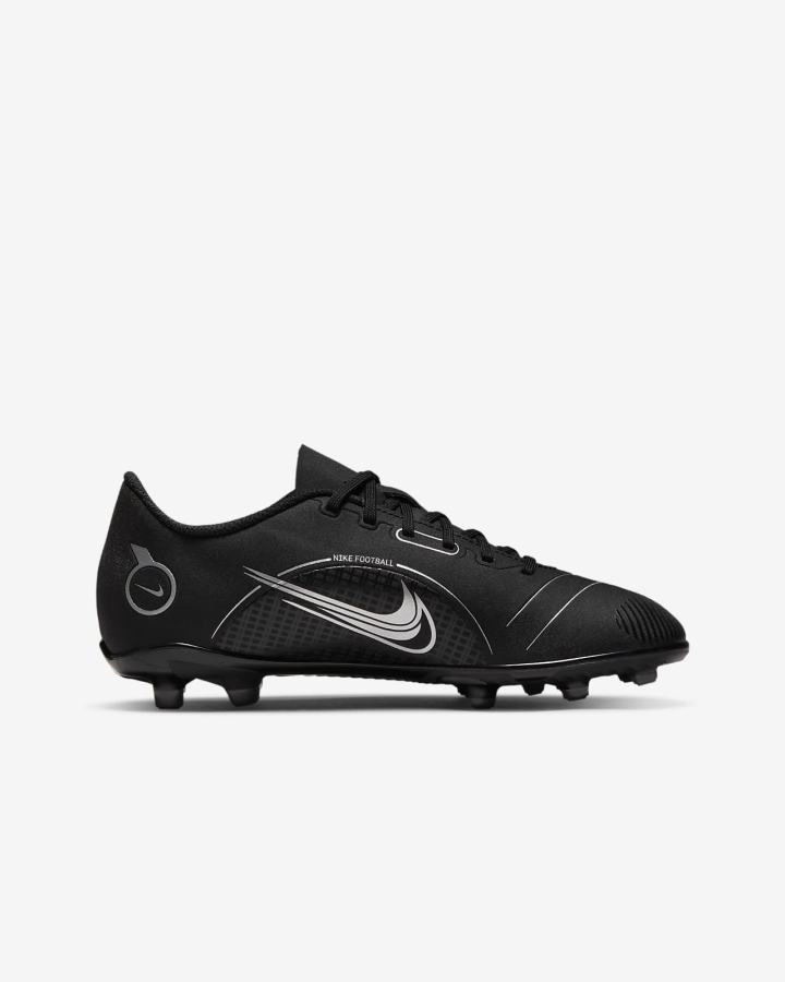 Nike Jr. Mercurial Vapor 14 Club MG Kids Multi-Ground Za Djevojčice Nogometne Kocke Crne Sive Metalne Srebrne | HR-35461GPRX