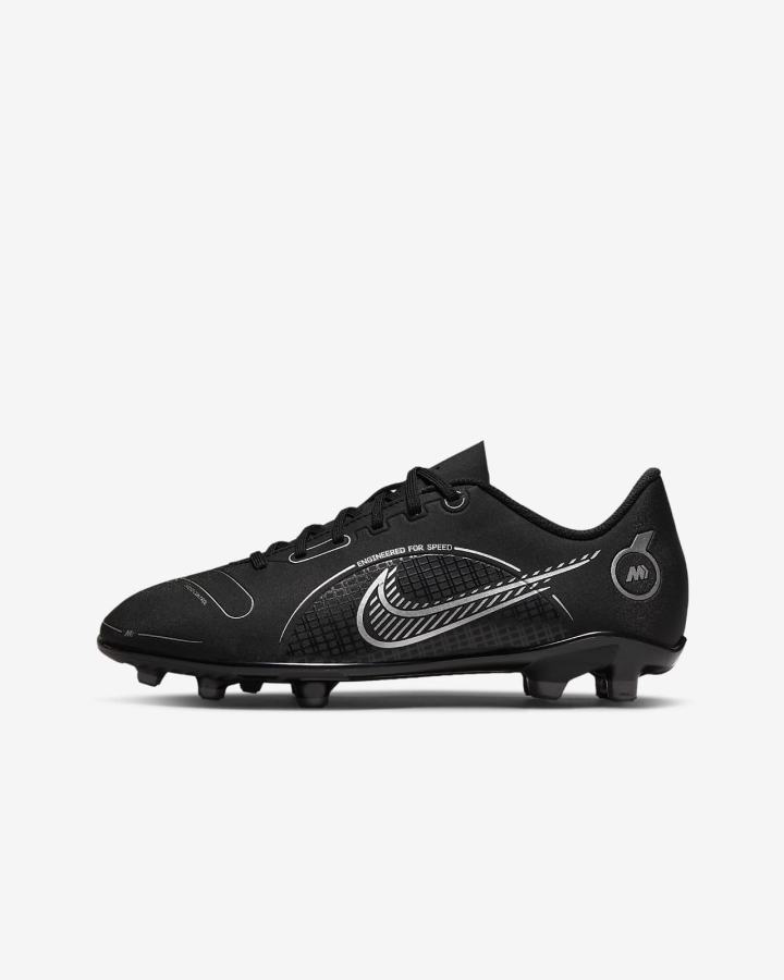 Nike Jr. Mercurial Vapor 14 Club MG Kids Multi-Ground Za Djevojčice Nogometne Kocke Crne Sive Metalne Srebrne | HR-35461GPRX