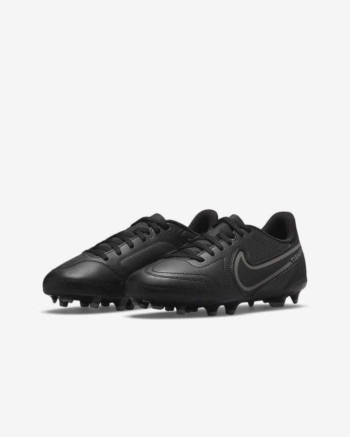 Nike Jr. Tiempo Legend 9 Club MG Kids Multi-Ground Za Djevojčice Nogometne Kocke Crne Metalne Sive | HR-09748GEPZ