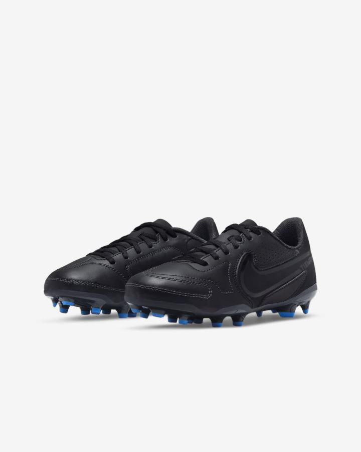 Nike Jr. Tiempo Legend 9 Club MG Kids Multi-Ground Za Djevojčice Nogometne Kocke Crne Bijele Svijetlo Plave Crne | HR-81295LVKH