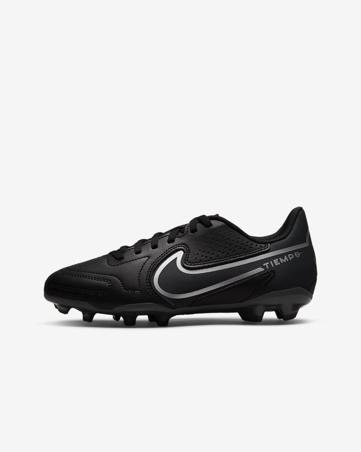 Nike Jr. Tiempo Legend 9 Club MG Kids Multi-Ground Za Djevojčice Nogometne Kocke Crne Tamno Sive Crne | HR-81730IPJU