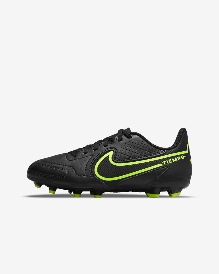 Nike Jr. Tiempo Legend 9 Club MG Kids Multi-Ground Za Djevojčice Nogometne Kocke Crne | HR-92138QVCU