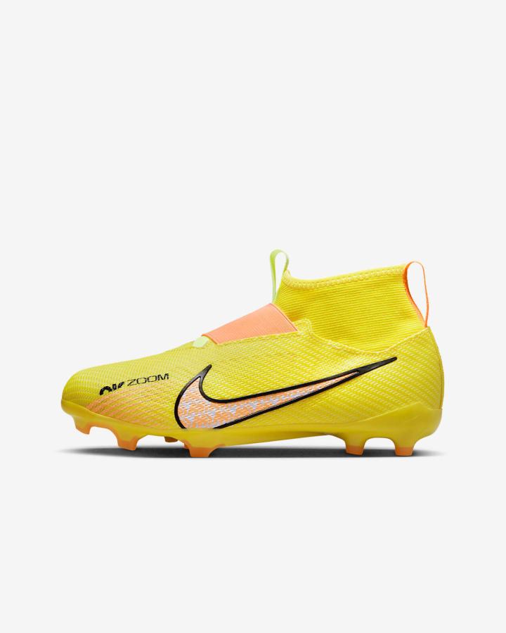 Nike Jr. Zoom Mercurial Superfly 9 Pro FG Kids Firm-Ground Za Djevojčice Nogometne Kocke Žute | HR-09124PTVD