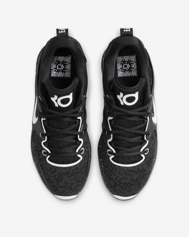 Nike KD15 (Team) Muške Košarkaške Cipele Crne Bijele | HR-95268GOPY