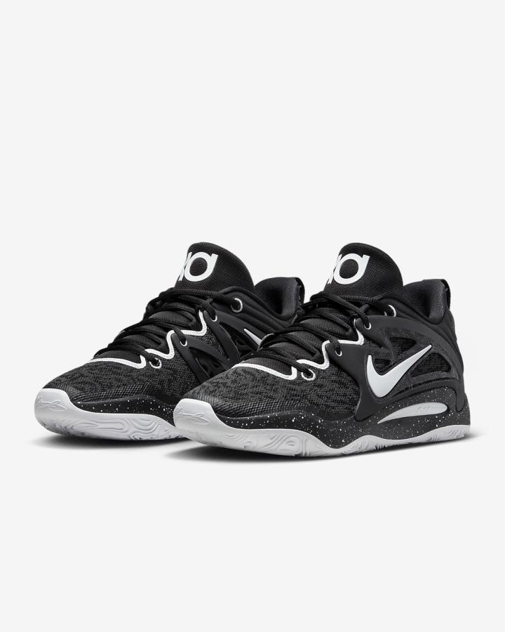 Nike KD15 (Team) Ženske Košarkaške Cipele Crne Bijele | HR-96308LOHK