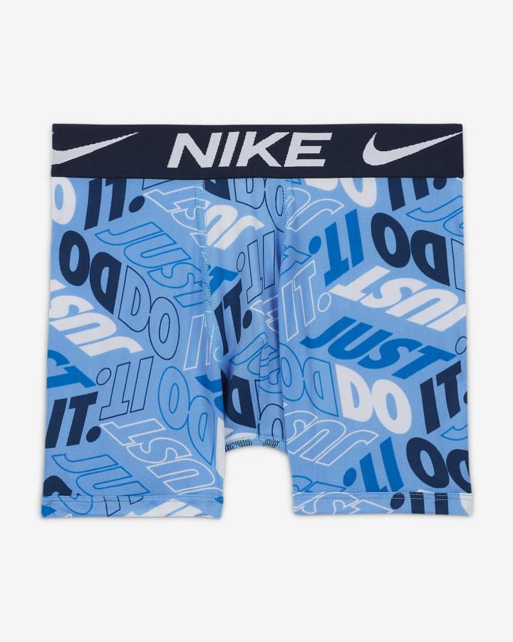 Nike Kids Boxer Briefs (3-Pack) Za Dječake Donje Rublje Bijele Plave | HR-01327YWTD