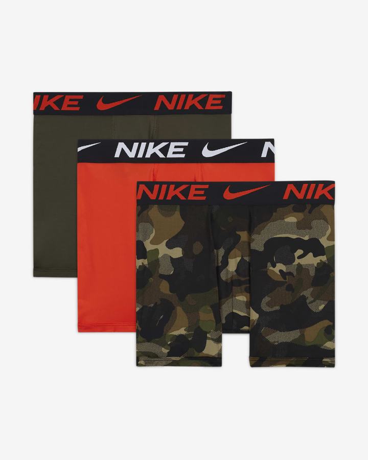 Nike Kids Boxer Briefs (3-Pack) Za Dječake Donje Rublje Maskirne Zelene | HR-70984ITKA