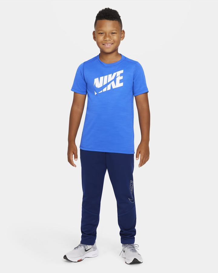 Nike Kids Short-Sleeve Training Top Za Dječake Majice Kraljevska Plava Bijele | HR-37152UCGA