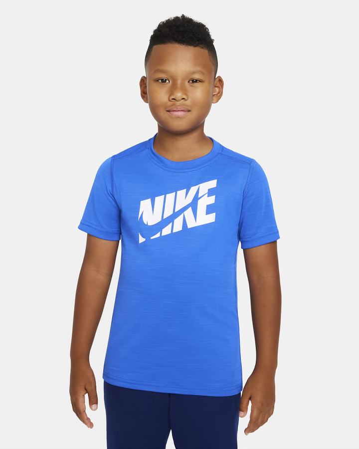 Nike Kids Short-Sleeve Training Top Za Dječake Majice Kraljevska Plava Bijele | HR-37152UCGA