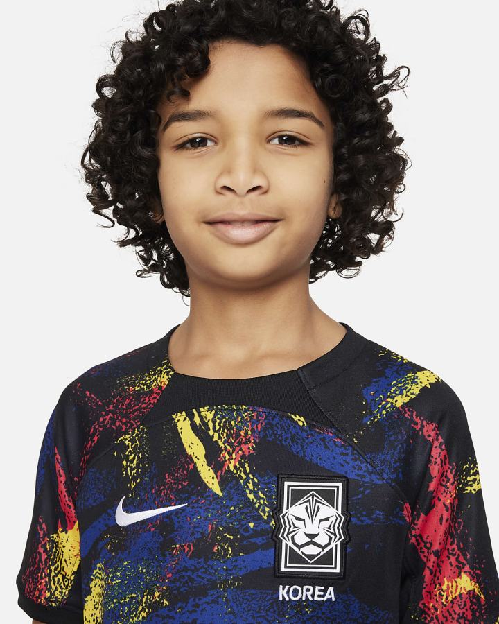 Nike Korea 2022 Stadium Away Kids Dri-FIT Soccer Za Djevojčice Dres Crne Bijele | HR-15346FZKI