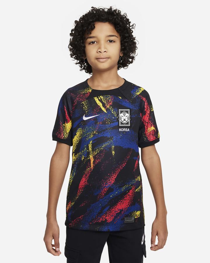 Nike Korea 2022 Stadium Away Kids Dri-FIT Soccer Za Djevojčice Dres Crne Bijele | HR-15346FZKI