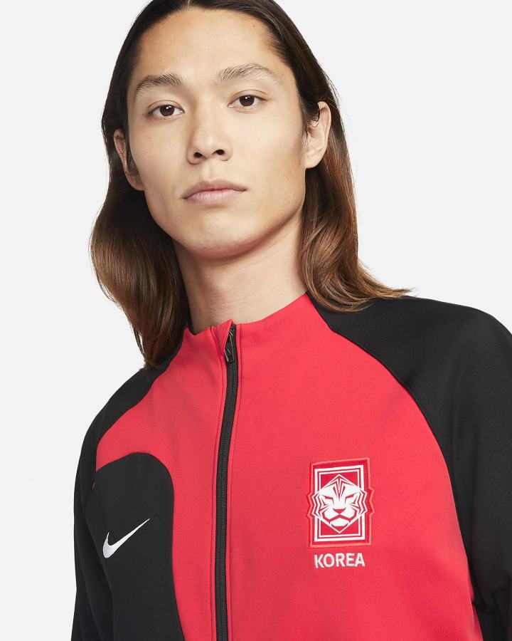 Nike Korea Academy Pro Full-Zip Knit Soccer Muške Jakne Crne Bijele | HR-63120YNJI