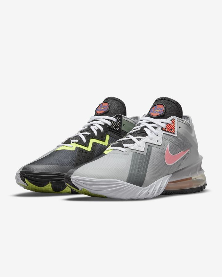 Nike LeBron 18 Low 'Bugs vs Marvin' Ženske Košarkaške Cipele Svijetlo Sive Crne Bijele | HR-94180KJFY