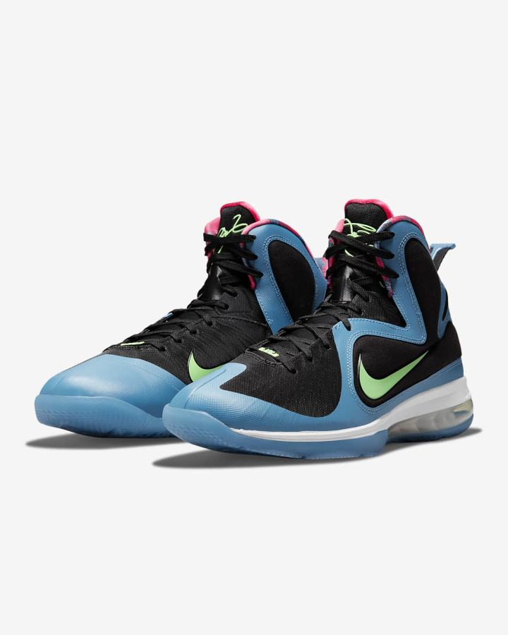 Nike LeBron IX Muške Tenisiće Crne Plave Crvene Svijetlo Zelene | HR-48269HCBF