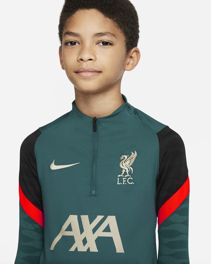 Nike Liverpool FC Strike Kids Soccer Drill Top Za Dječake Pulover Tamno Tirkizne Svijetlo Crvene Sive | HR-58261ZAJY