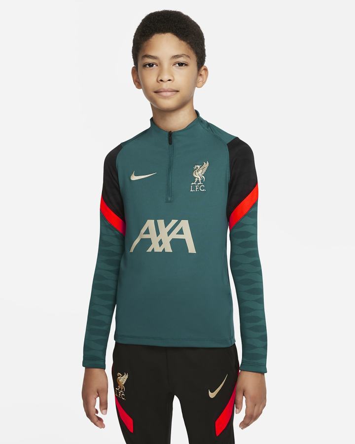 Nike Liverpool FC Strike Kids Soccer Drill Top Za Dječake Pulover Tamno Tirkizne Svijetlo Crvene Sive | HR-58261ZAJY