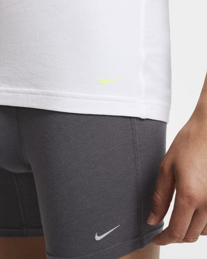 Nike Luxe Cotton Modal Slim Fit Crew-Neck Undershirt (2-Pack) Muške Majice Bijele | HR-34017NAFU