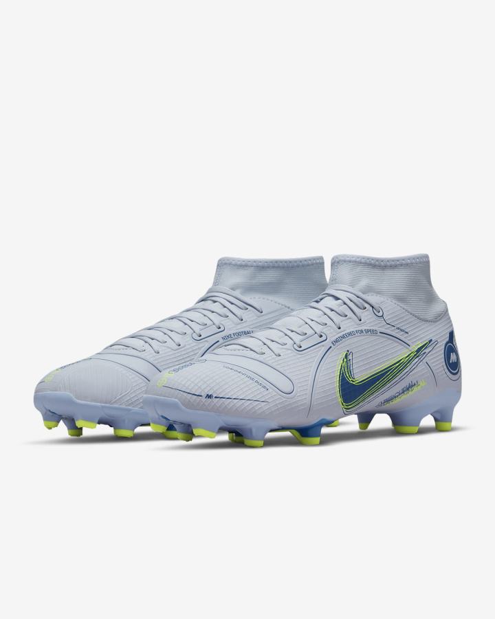 Nike Mercurial Superfly 8 Academy MG Multi-Ground Muške Nogometne Kocke Sive Svijetlo Plave Tamno Plave | HR-70518FMPO