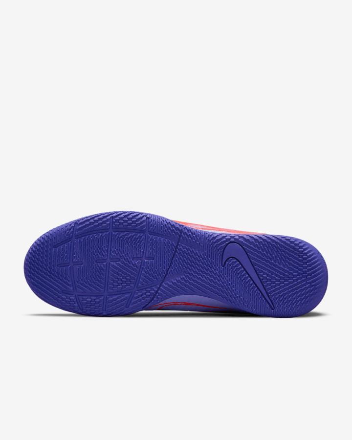 Nike Mercurial Superfly 8 Club KM IC Indoor/Court Ženske Nogometne Tenisice Indigo Svijetlo Crvene Metalne Srebrne | HR-03256JSPV