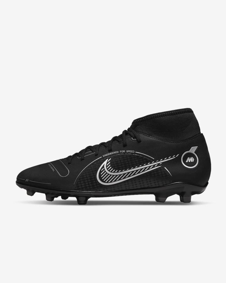 Nike Mercurial Superfly 8 Club MG Multi-Ground Ženske Nogometne Kocke Crne Sive Metalne Srebrne | HR-30761NCRM