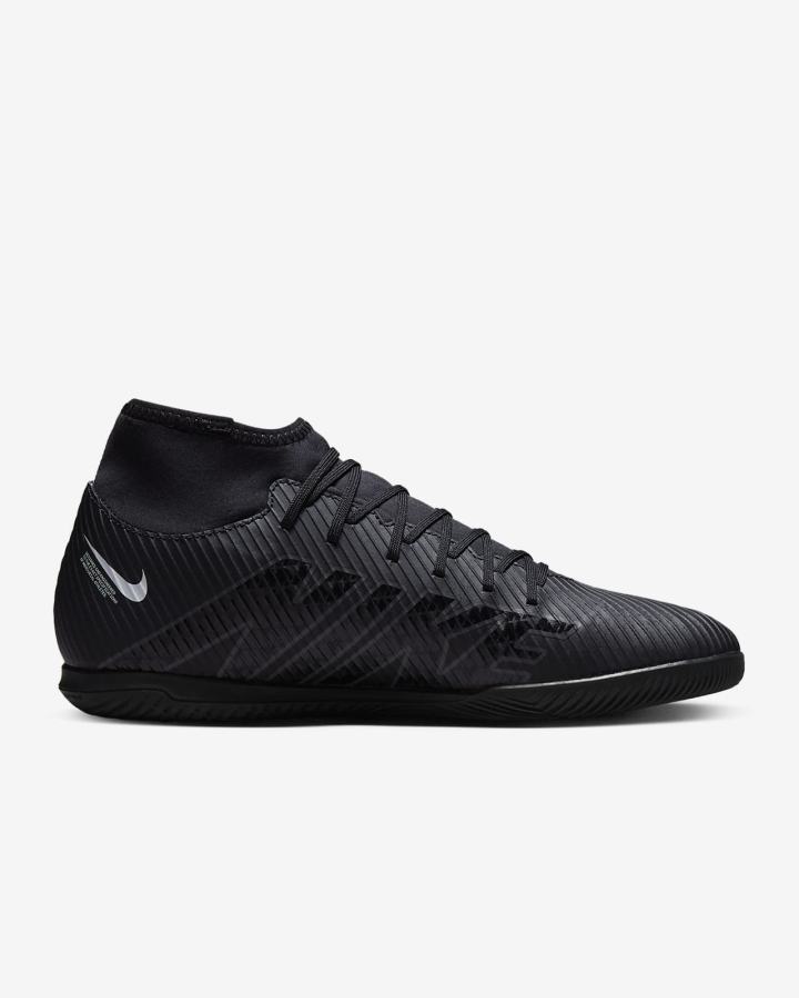 Nike Mercurial Superfly 9 Club IC Indoor/Court Muške Nogometne Tenisice Crne Bijele Tamno Sive | HR-36845AYBL