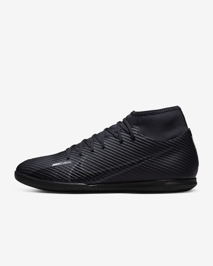 Nike Mercurial Superfly 9 Club IC Indoor/Court Muške Nogometne Tenisice Crne Bijele Tamno Sive | HR-36845AYBL