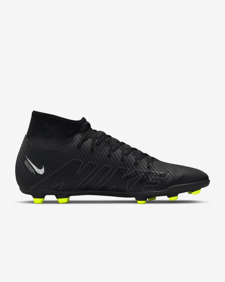 Nike Mercurial Superfly 9 Club MG Multi-Ground Muške Nogometne Kocke Crne Bijele Tamno Sive | HR-74210FQTK