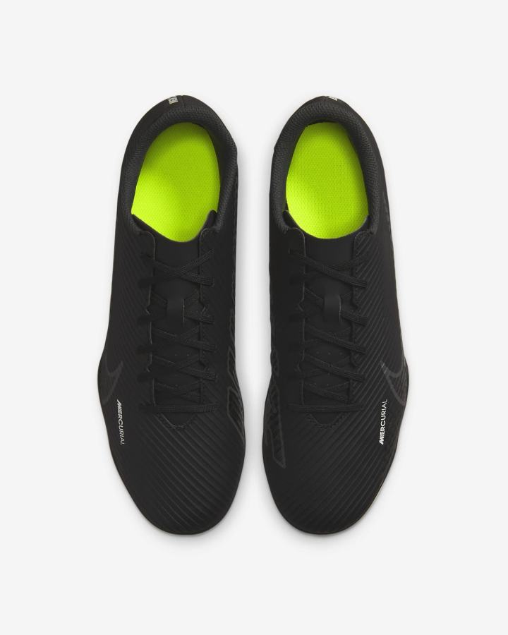 Nike Mercurial Vapor 15 Club MG Multi-Ground Ženske Nogometne Kocke Crne Bijele Tamno Sive | HR-71502VCWR