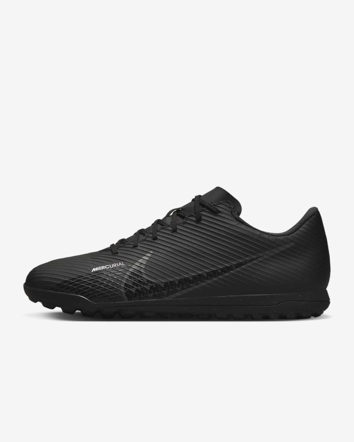 Nike Mercurial Vapor 15 Club TF Turf Ženske Nogometne Tenisice Crne Bijele Tamno Sive | HR-86057QRLM