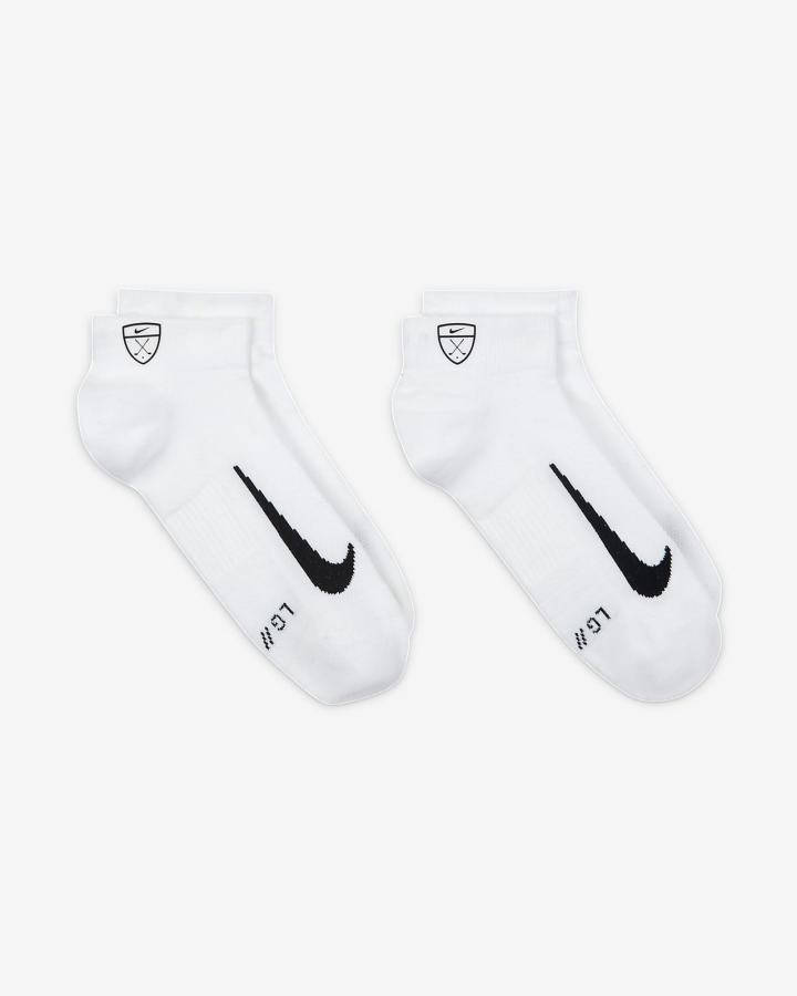 Nike Multiplier Low Golf Quarter (2 Pairs) Muške Čarape Bijele Crne | HR-86970WAFR