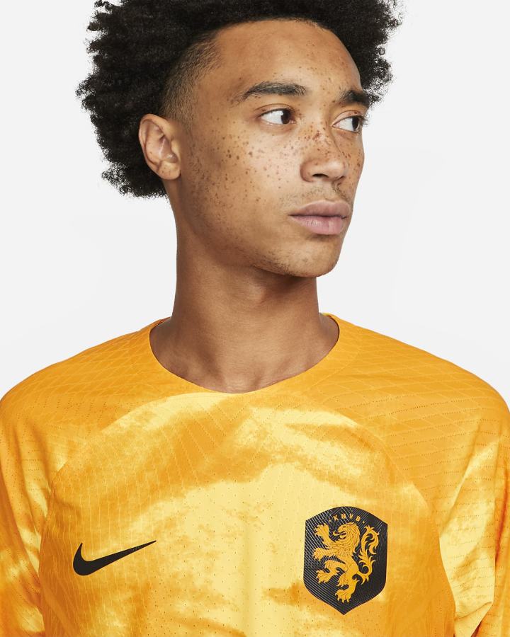 Nike Netherlands 2022/23 Match Home Dri-FIT ADV Soccer Muške Dres Narančaste Crne | HR-80172ONRV