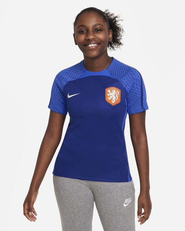 Nike Netherlands Strike Kids Dri-FIT Short-Sleeve Soccer Top Za Djevojčice Majice Tamno Kraljevska Plava Plave Kraljevska Plava Bijele | HR-23068WVUM