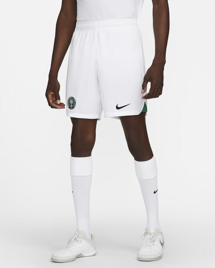 Nike Nigeria 2022/23 Stadium Home/Away Dri-FIT Soccer Muške Kratke Hlače Bijele Tamno Zelene Crne | HR-63587BSUE