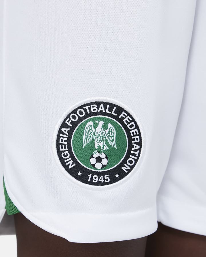 Nike Nigeria 2022/23 Stadium Home/Away Kids Dri-FIT Soccer Za Djevojčice Kratke Hlače Bijele Tamno Zelene Crne | HR-43759MHXI