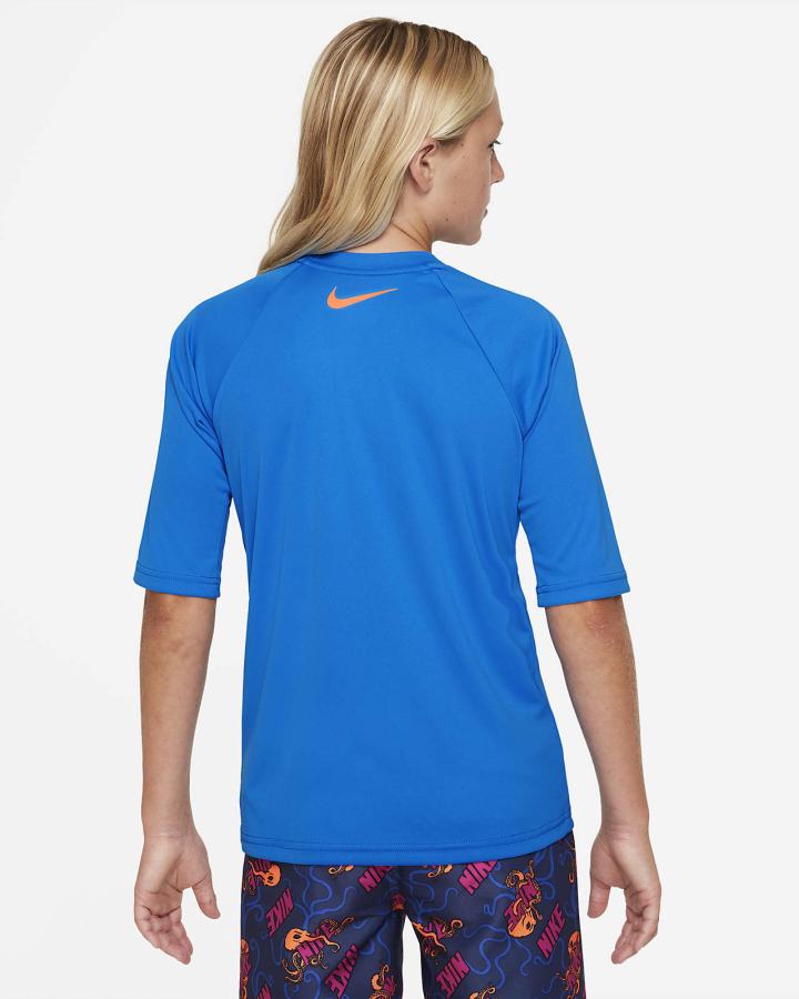 Nike Octologo Kids Short-Sleeve Hydroguard Za Dječake Majice Plave | HR-56294EHJZ