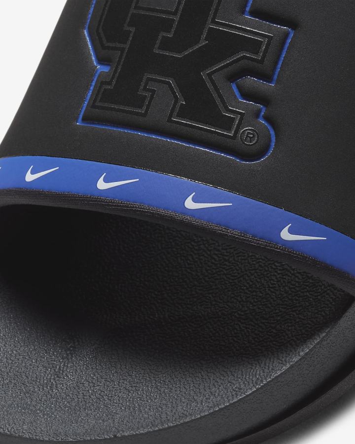 Nike Offcourt (Kentucky) Muške Slajdovi Crne Kraljevska Plava Bijele Sive | HR-52710JOBI