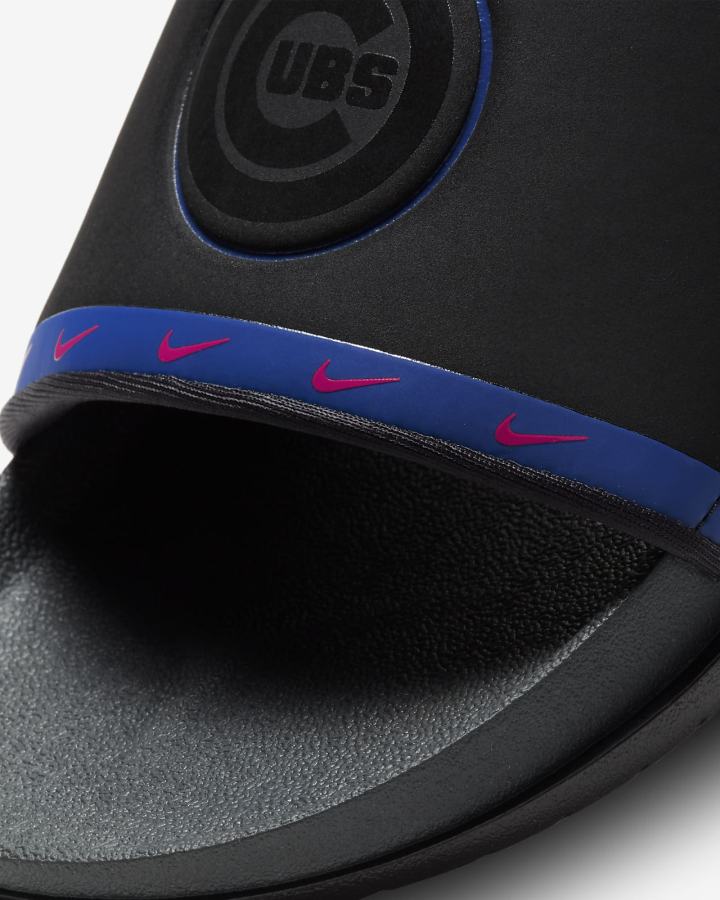 Nike Offcourt (MLB Cleveland) Muške Slajdovi Crne Plave Crvene Sive | HR-73180UNMC