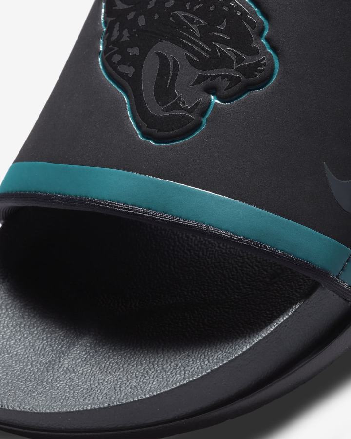 Nike Offcourt (NFL Carolina Panthers) Muške Slajdovi Crne Sive | HR-26731XDOE