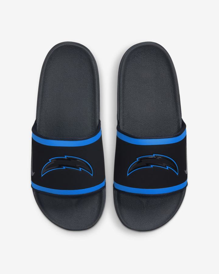 Nike Offcourt (NFL Carolina Panthers) Muške Slajdovi Crne Plave Zlatne Sive | HR-46307EVUX