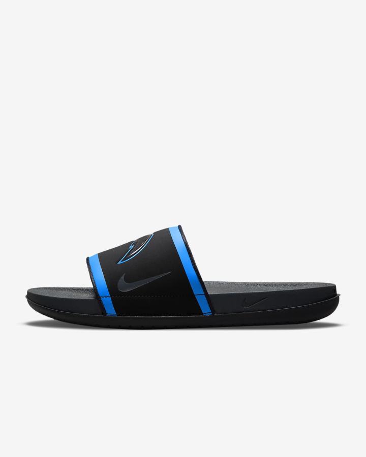 Nike Offcourt (NFL Carolina Panthers) Muške Slajdovi Crne Plave Zlatne Sive | HR-46307EVUX