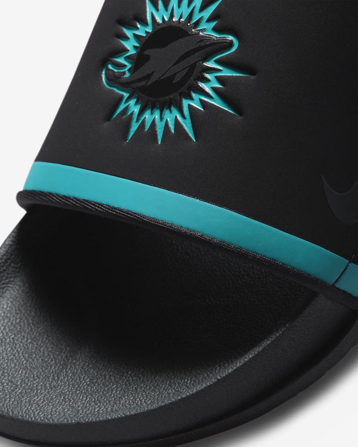 Nike Offcourt (NFL Carolina Panthers) Muške Slajdovi Crne Zelene Narančaste Sive | HR-60987FROE