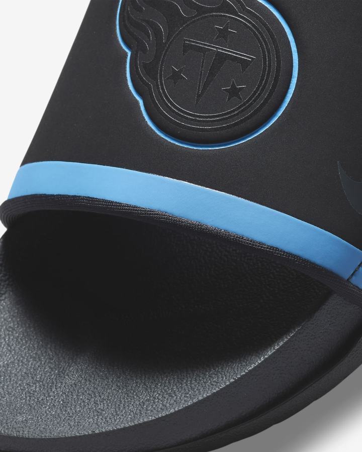 Nike Offcourt (NFL Carolina Panthers) Muške Slajdovi Crne Tamnoplave Sive | HR-68512UVHQ